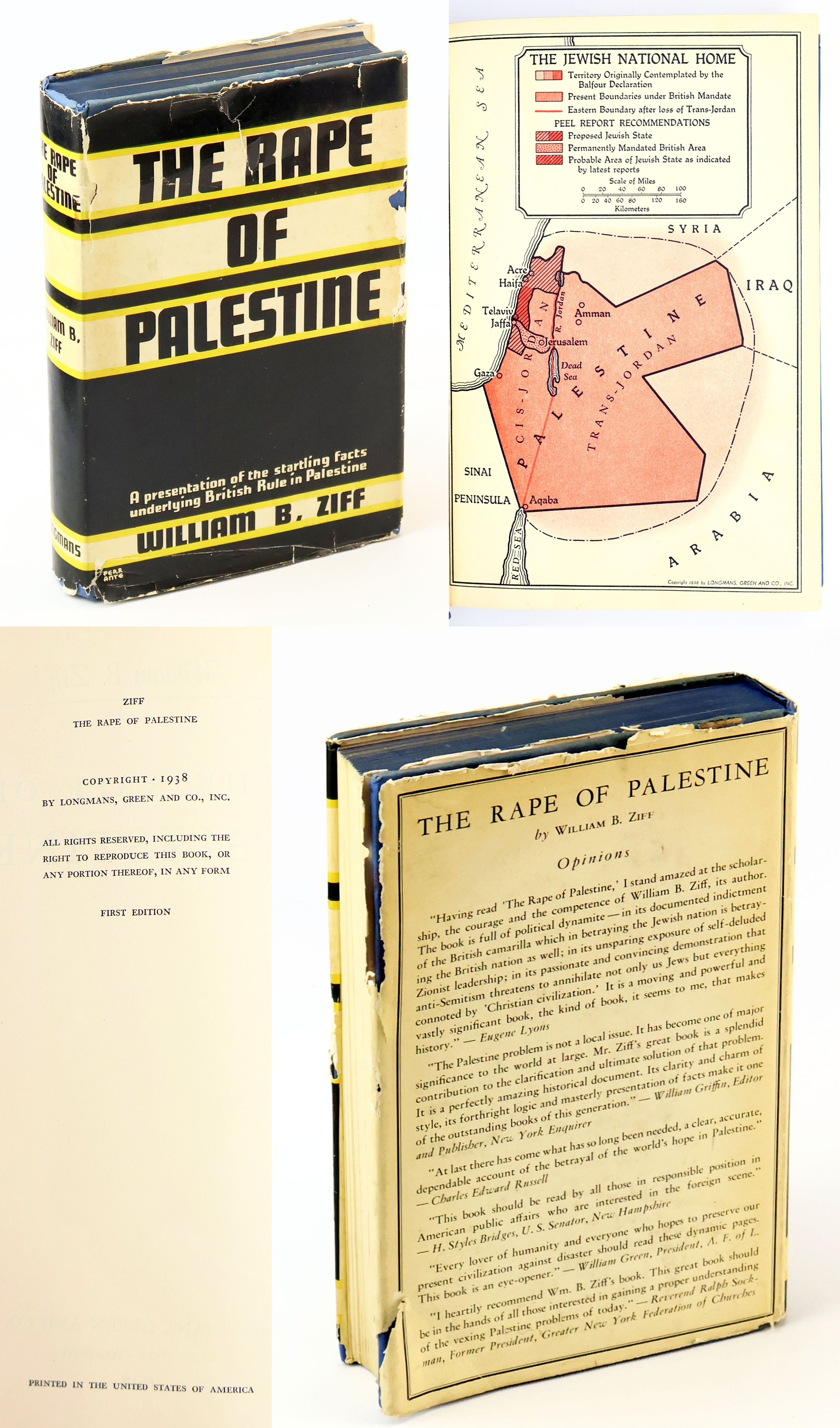 The Rape of Palestine A Presentation of the Startling Facts Underlying British Rule in Palestine