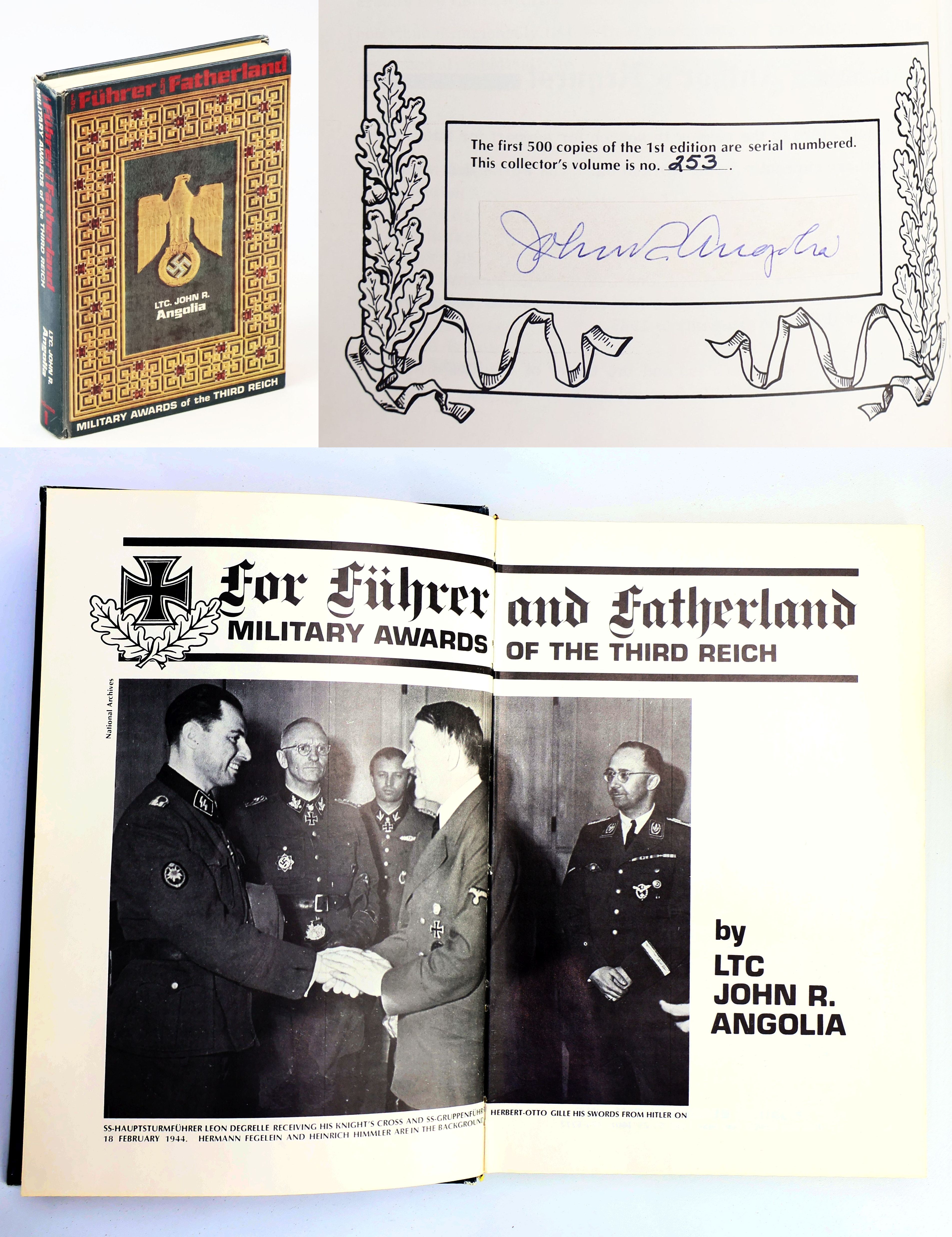 Image for For Fuhrer and Fatherland - Military Awards of the Third Reich: Signed and Numbered Copy For Fuhrer and Fatherland - Military Awards of the Third Reich: Signed and Numbered Copy