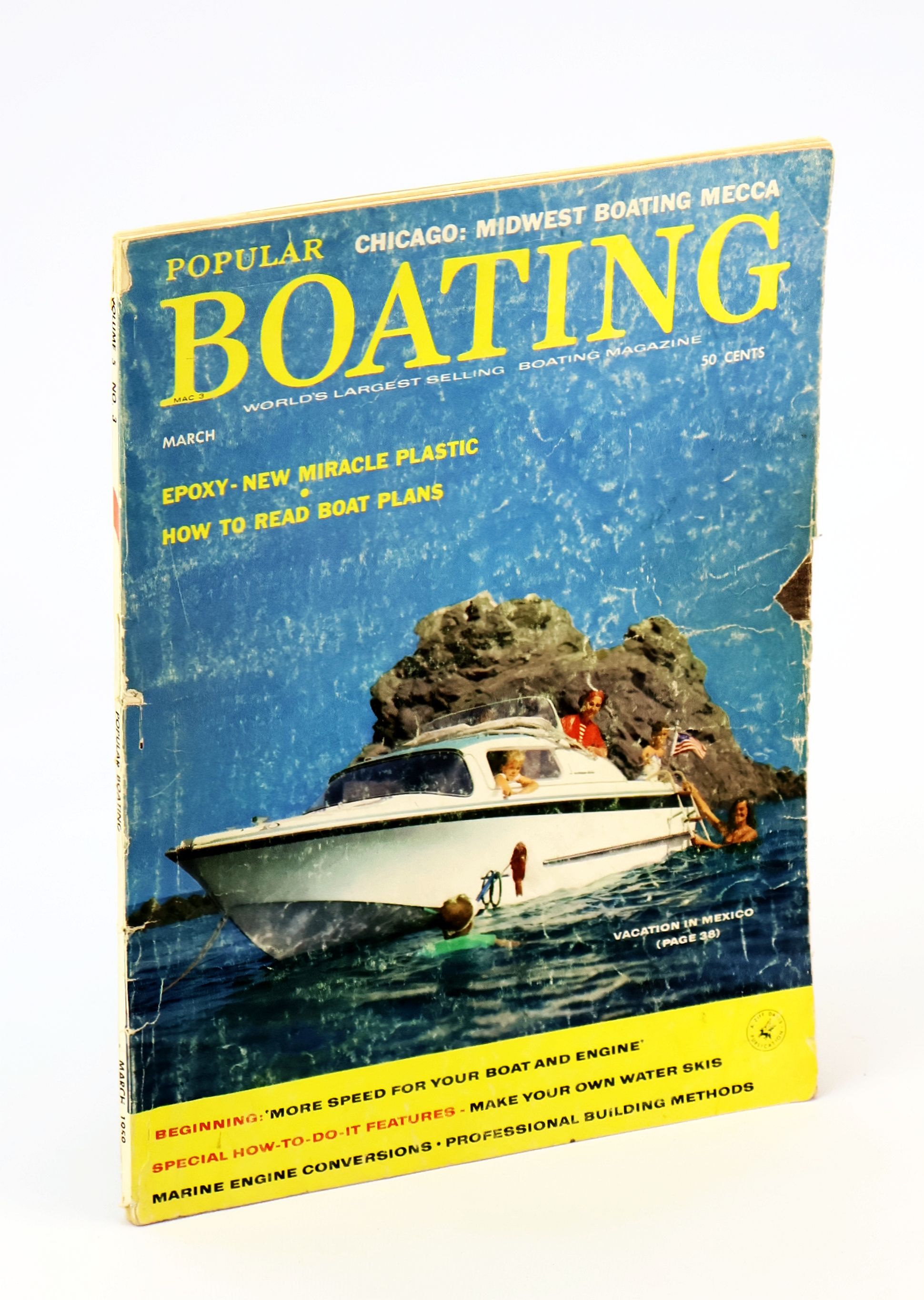 Image for Popular Boating - The Magazine For Better Boating, March 1959 - Epoxy, The New Miracle Plastic Popular Boating - The Magazine For Better Boating, March 1959 - Epoxy, The New Miracle Plastic