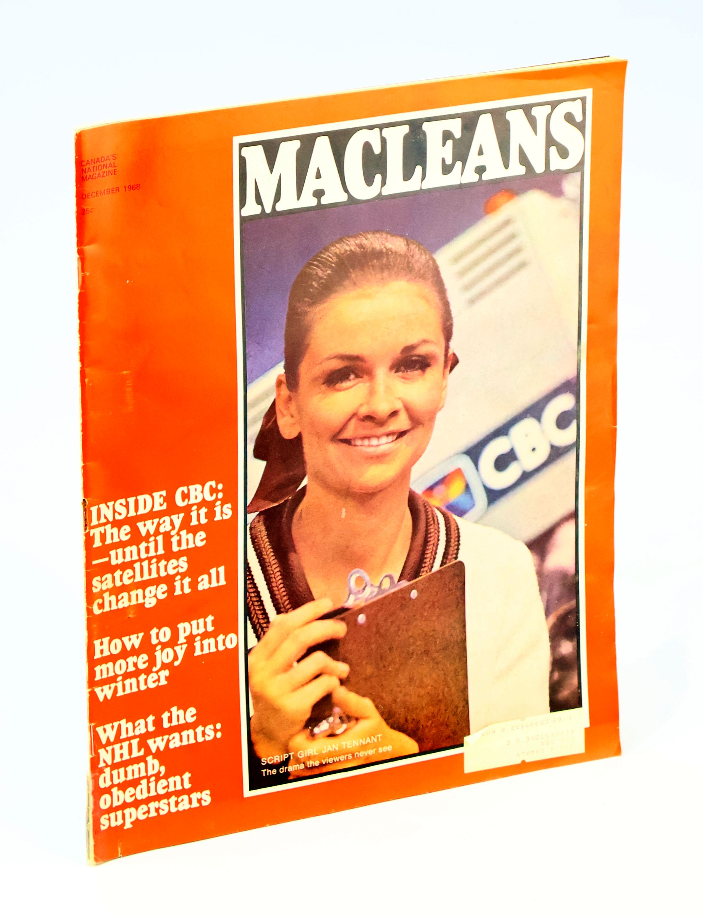 Image for Maclean's, Canada's National Magazine, December 1968, Volume 81, Number 12 - Jan Tennant Cover Photo Maclean's, Canada's National Magazine, December 1968, Volume 81, Number 12 - Jan Tennant Cover Photo