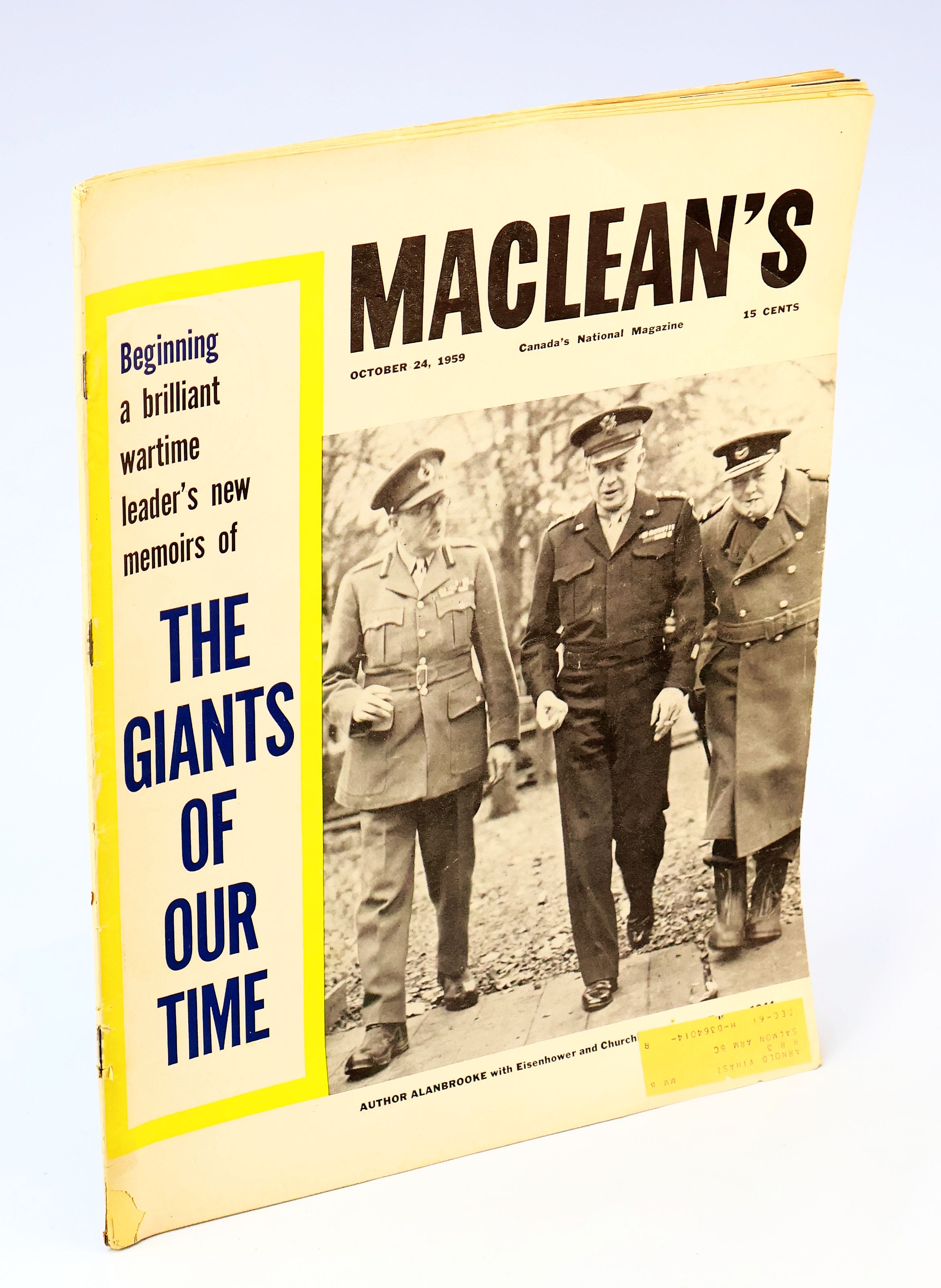 Image for Maclean's, Canada's National Magazine, October 24, 1959, Vol. 72, #22 - The Jew in Canada Maclean's, Canada's National Magazine, October 24, 1959, Vol. 72, #22 - The Jew in Canada