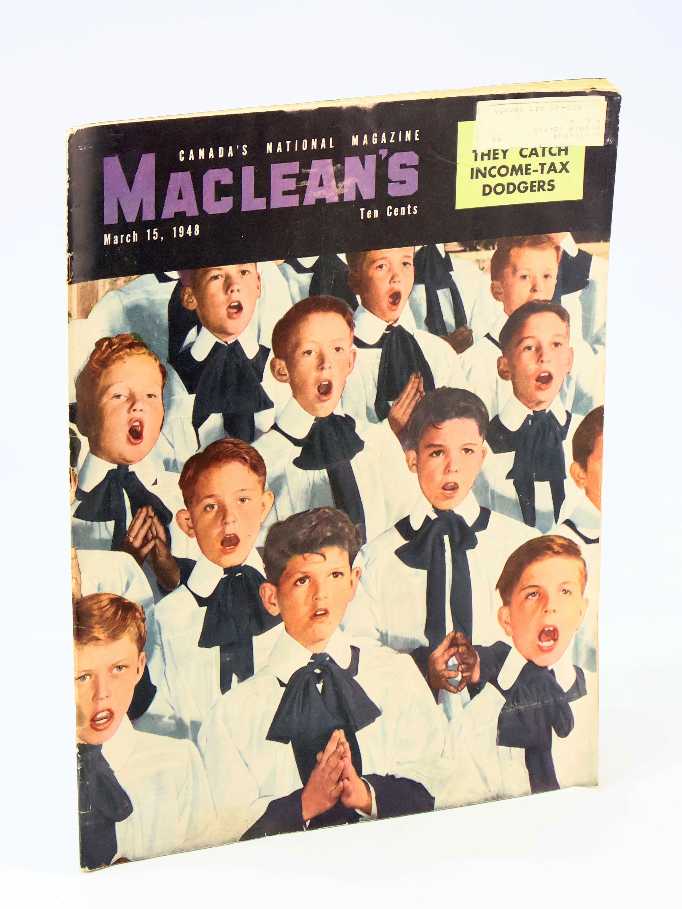 Image for Maclean's, Canada's National Magazine, March 15, 1948, Vol. 61, #6 - H.R. MacMillan / Are Canadians Intolerant Maclean's, Canada's National Magazine, March 15, 1948, Vol. 61, #6 - H.R. MacMillan / Are Canadians Intolerant