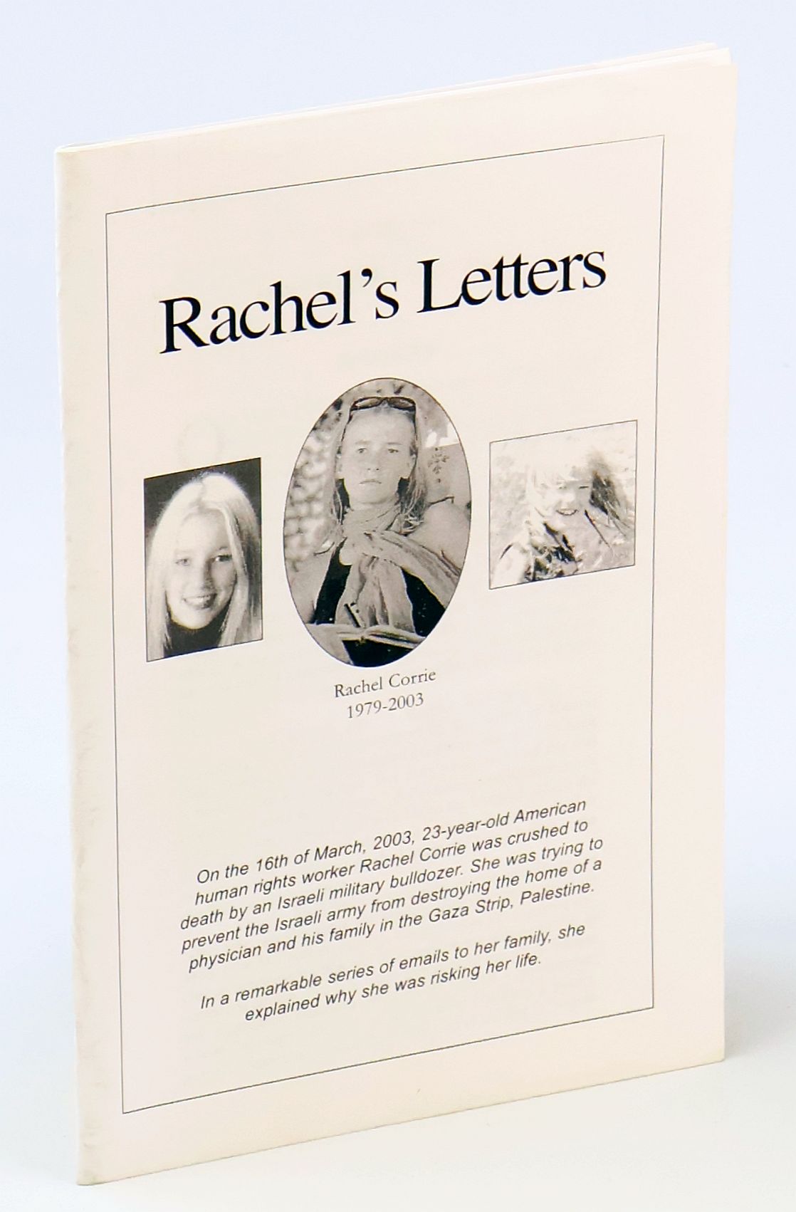Image for Rachel's Letters Rachel's Letters