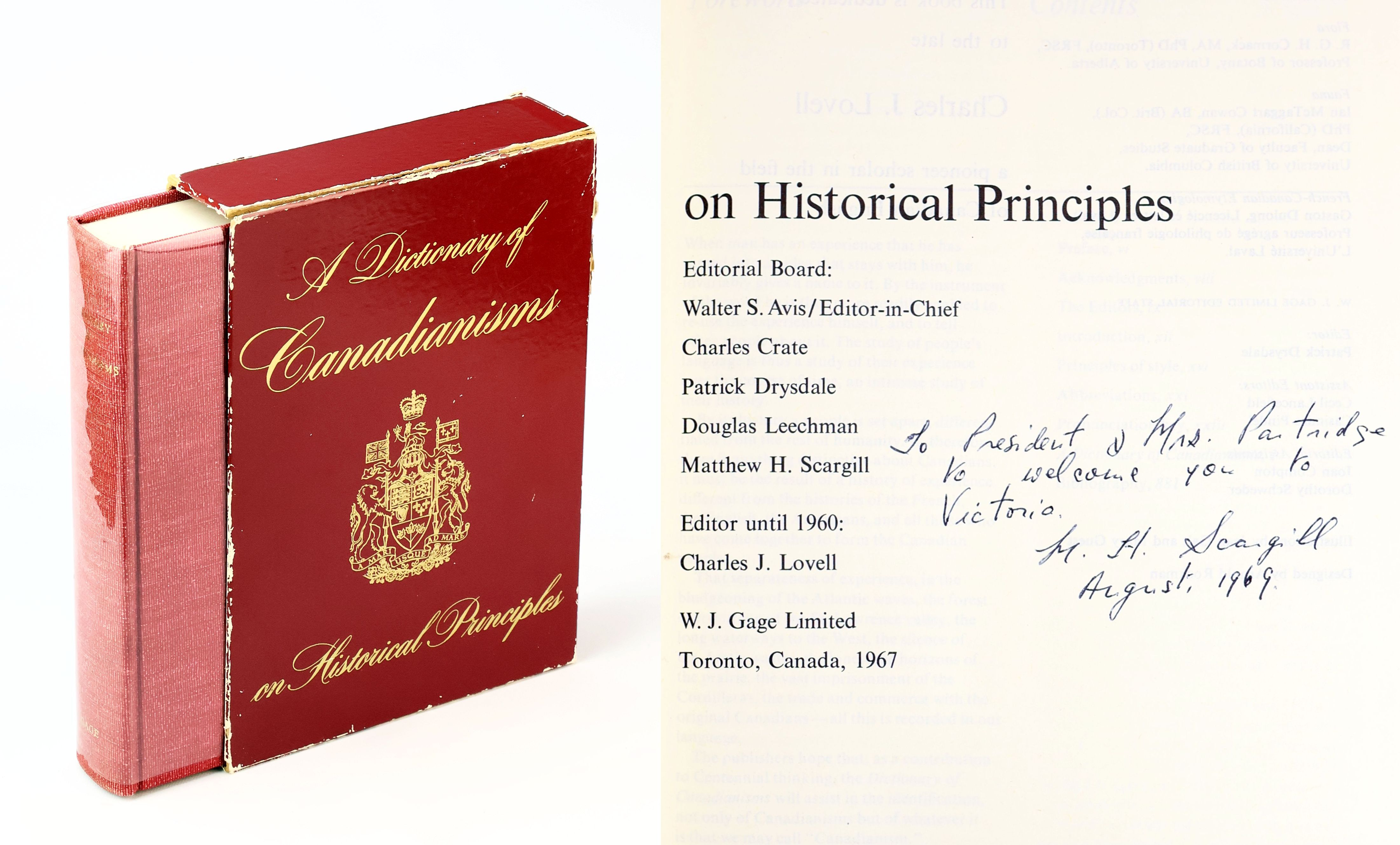 Image for A Dictionary of Canadianisms on Historical Principles A Dictionary of Canadianisms on Historical Principles