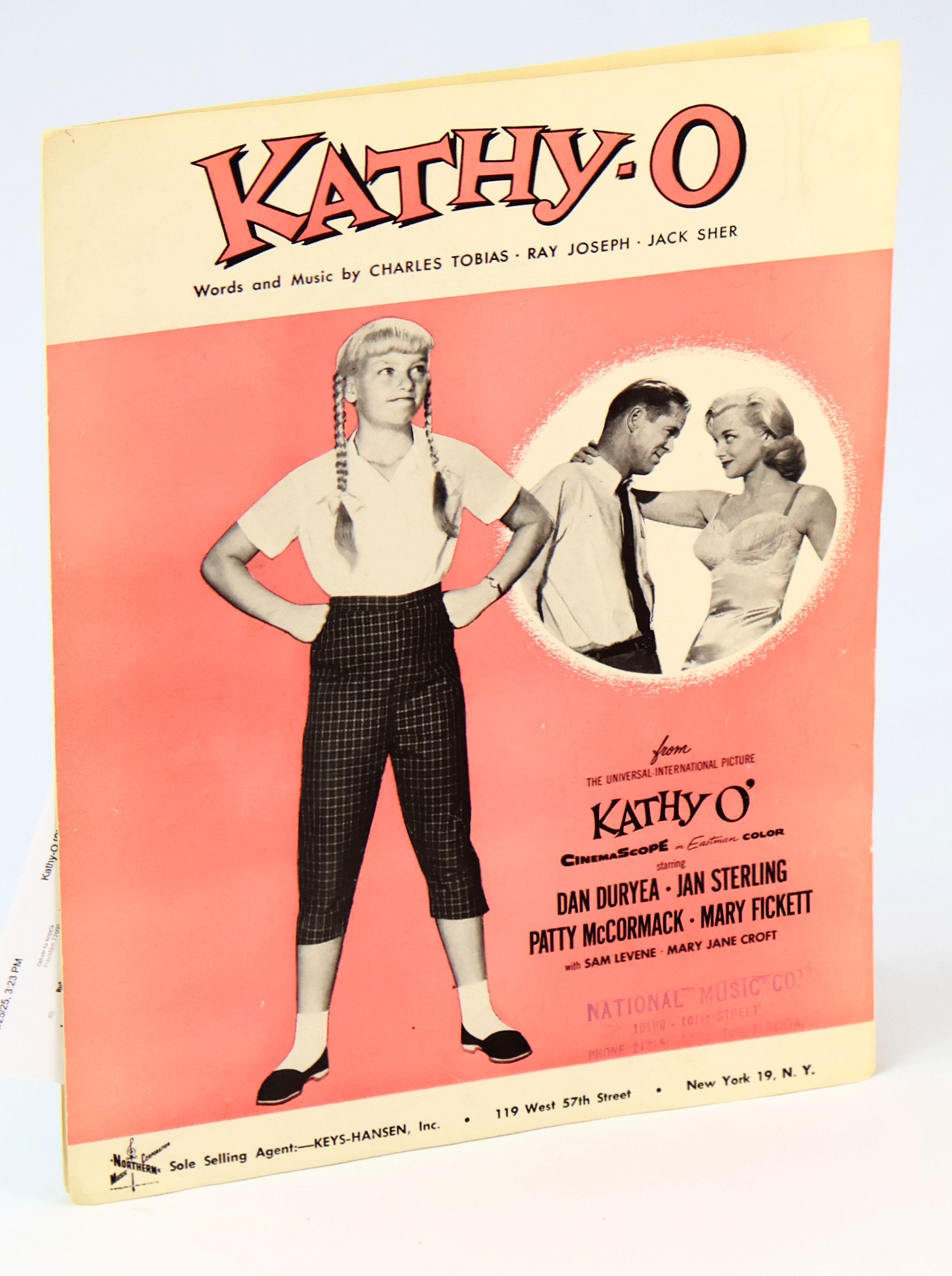 Kathy-O - Piano Sheet Music With Lyrics and Chords