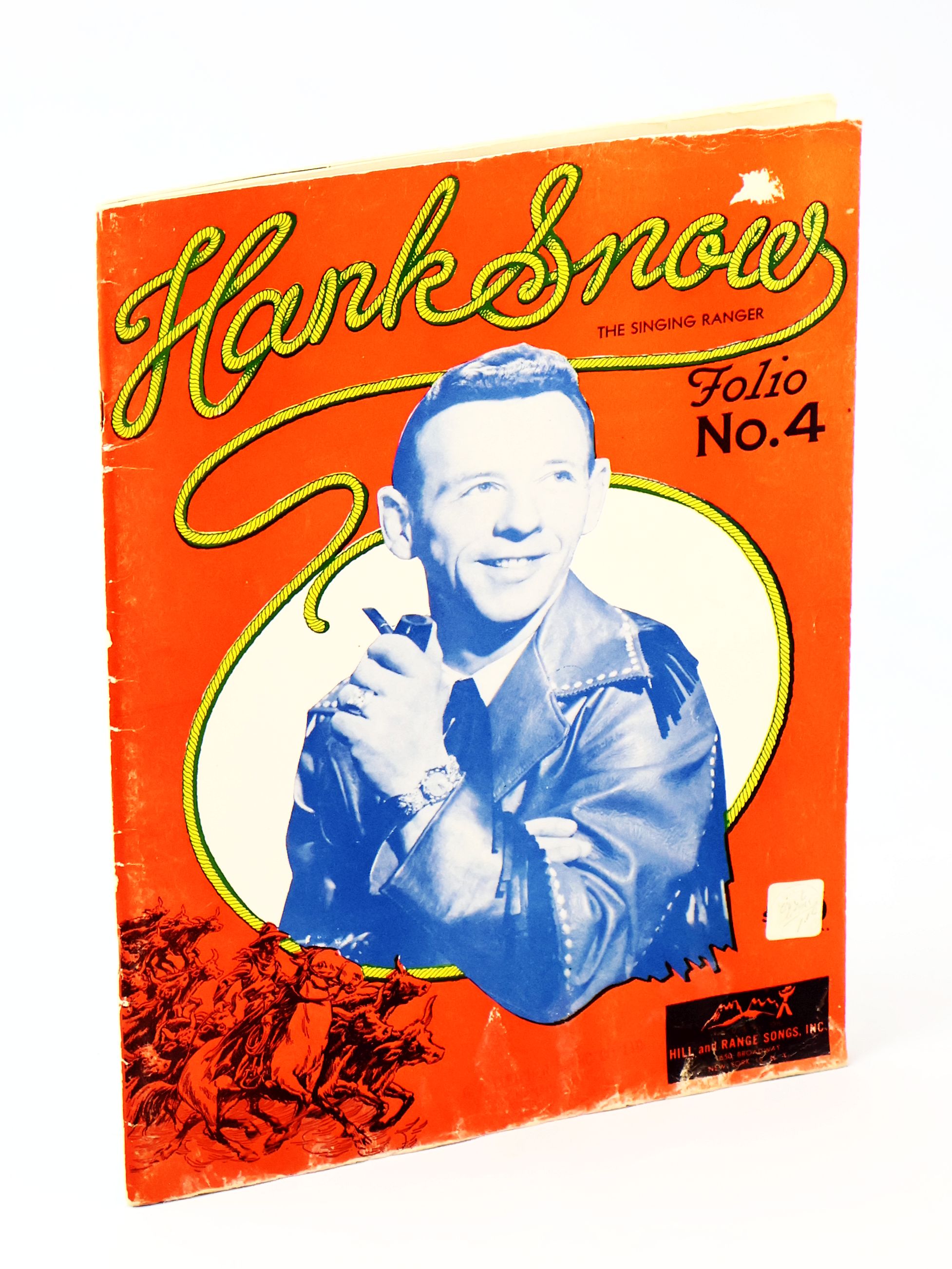 Hank Snow - The Singing Ranger - Folio No. 4 - Songbook with Piano Sheet Music, Lyrics and Ukulele Chords