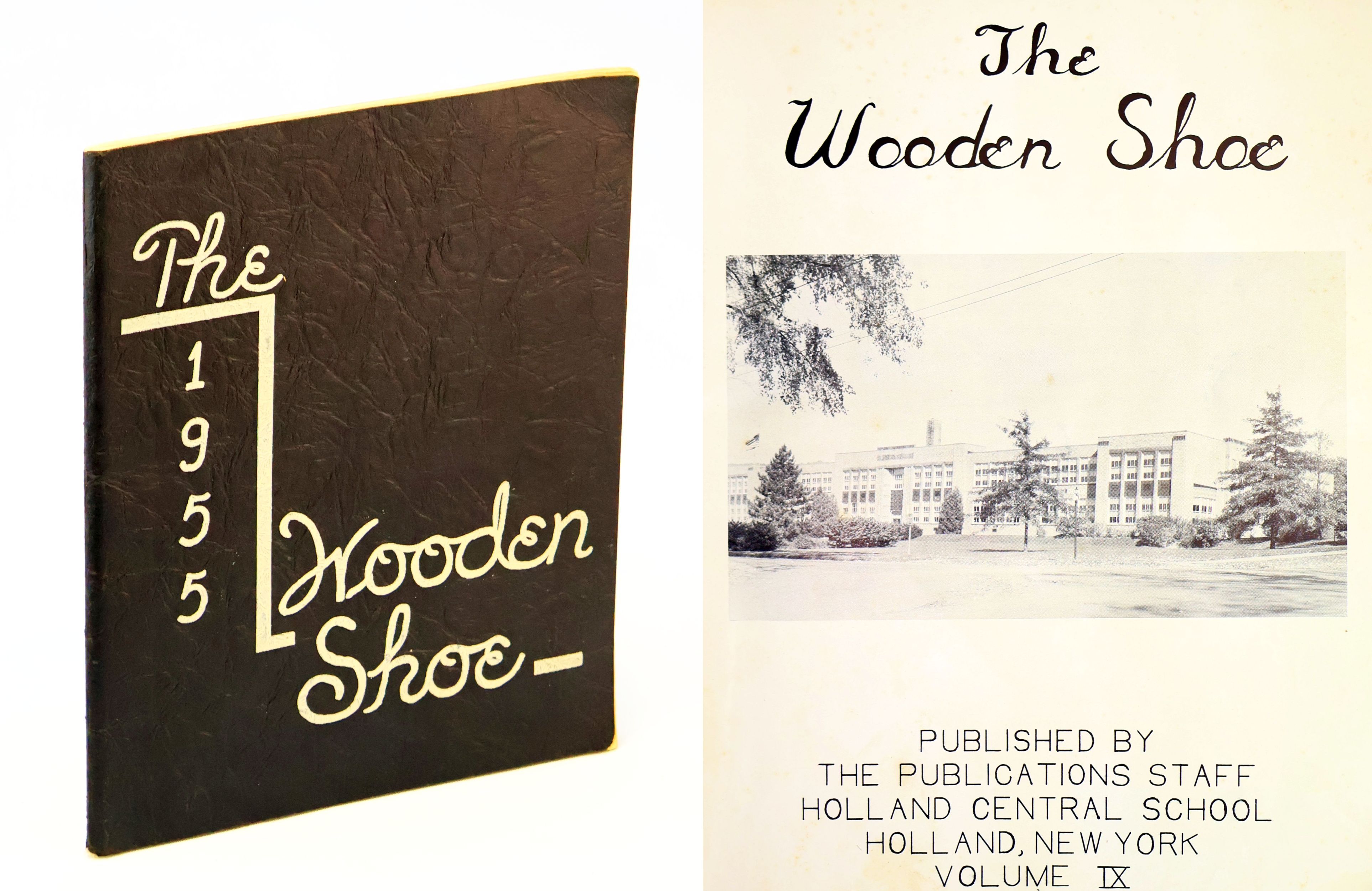 The Wood Shoe 1955 - Yearbook of Holland Central School, Holland, New York, Volume IX